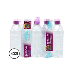 몽베스트 위드어스 무라벨 생수, 500ml, 40개