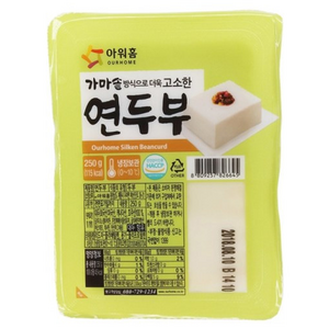 아워홈 [온24] 연두부 250g 냉장 포장 연두부다이어트, 10개