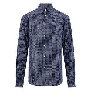 페라가모 모노그램 포플린 셔츠, 블루계열, L(KR 41)