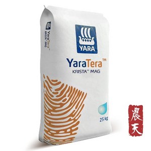 YARA 야라 질산마그네슘 25kg - 수용성 고토 황화낙엽 방지 광합성 증대 상품성 개선 생육 증진 수경 양액 재배 액비 비료원료, 1개