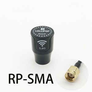 새로운 롤리팝 4 작고 가벼운 58G 25dBi 이득 RHCP 안테나 SMA FPV 레이싱 무인 항공기 모델 용 MMCX UFL, 24 Short Black RPSMA