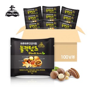 넛츠팜 하루하루 건강더함 블랙넛츠, 25g, 100개