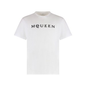 알렉산더맥퀸 플록 로고 티셔츠, 화이트계열, Standard M