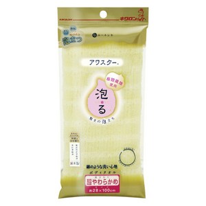 키쿠론 아와스타 아와루 샤워타월 슈퍼 소프트, 옐로, 1개