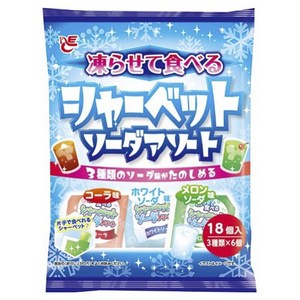 에이스베이커리 얼려서 먹는 샤베트 소다 어쏘트 콜라 + 화이트소다 + 멜론소다 18개입