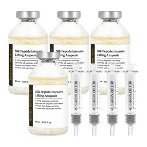 홈쇼핑 상품 성분에디터 녹는실 리프팅 실크 펩타이드 앰플 대용량, 60ml, 4개