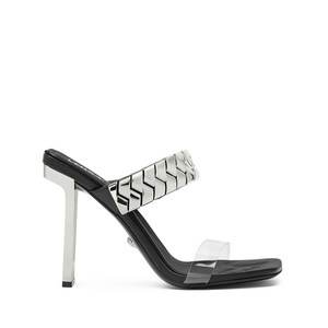 베르사체 슬라이스 샌들 105mm, Italy 41(KR 280), 실버계열