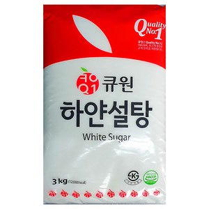 큐원 하얀 설탕, 3kg, 4개