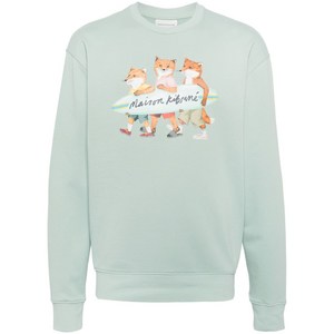 메종키츠네 시그니처 폭스 모티프 스웨터, 블루계열, Standard M(KR 100)