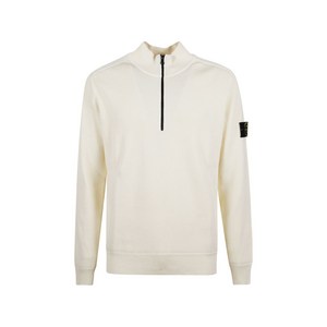 스톤 아일랜드 지퍼 골지 스웨터, 화이트계열, Standard XXL(KR 110)
