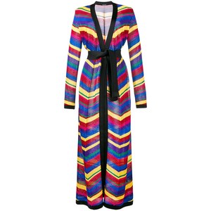 발망 셰브런 패턴 롱 카디건