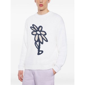 메종키츠네 데이지 인타르시아 스웨터, 화이트계열, Standard XL(KR 110)