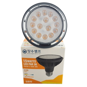 장수램프 PAR30 집중형 LED 15W, 1개