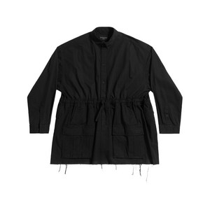 발렌시아가 드로스트링 웨이스트 셔츠, 블랙계열, Numeric 1(KR 33)