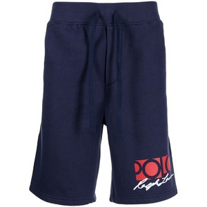 폴로랄프로렌 로고 프린트 트랙쇼츠