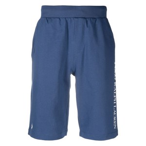 폴로랄프로렌 로고 프린트 쇼츠, 블루계열, XS