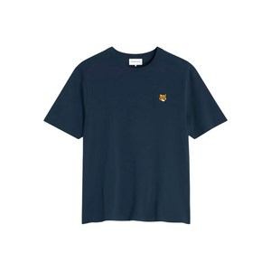 메종키츠네 로고 패치 티셔츠, 블랙계열, Standard L(KR 105)