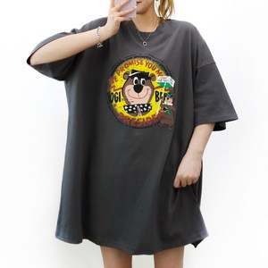 [5XL 2COLOR] 스타베어 빅사이즈 반팔티 55~99까지 루즈핏 오버사이즈 박스티 티셔츠 남여공용 홈웨어
