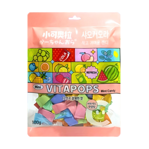 [공식수입 정품] 샤오커오라 캔디 베트남 사탕 간식 무설탕 알사탕 개별포장 비타민C, 100g, 1개