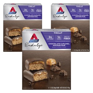앳킨스 초콜릿 캐러멜 무스 바 5개입, 170g, 3개