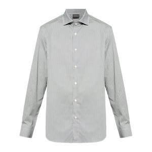 엠포리오아르마니 기하학 프린트 셔츠, 화이트계열, Standard S(KR 37)