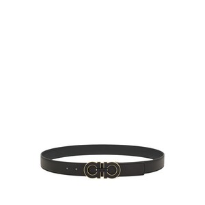 페라가모 간치니 레더 벨트, cm 110, 블랙계열