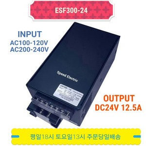 썬트로닉스 ESF300-24 파워서프라이 SMPS DC24V12.5A, 1개