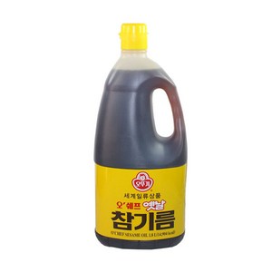 (무)옛날참기름(오쉐프 1.8L)X2개, 1.8L, 2개