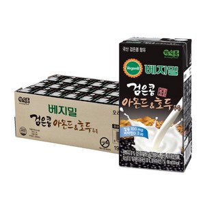 베지밀 검은콩 아몬드 앤 호두 두유, 190ml, 48개