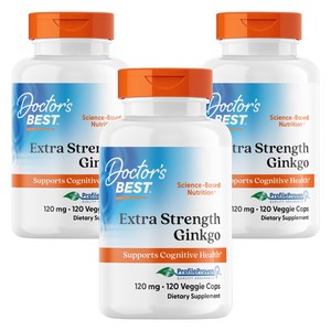 닥터스베스트 엑스트라 스트렝스 징코 120mg 베지 캡슐, 120정, 3개