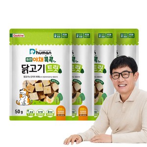 듀먼 야채 콕콕 닭고기 트릿, 4팩, 50g