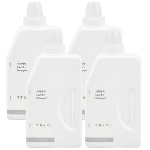 생활공작소 세탁세제 릴리향, 1.5L, 4개