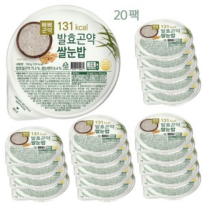 빼빼곤약 발효곤약 쌀눈밥, 150g, 20개