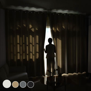 1+1 HOMEY NEST 완벽 빛차단 3중직 단열 방풍 암막커튼 거실 커텐 아일렛형