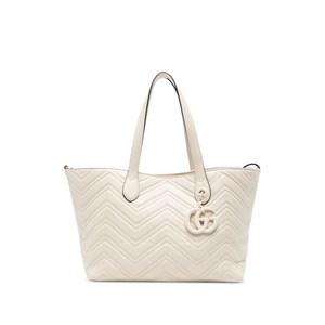 구찌 로고 참 토트 백