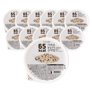 슬로우래빗 65kcal 가벼운 통밀귀리 곤약밥, 130g, 12개