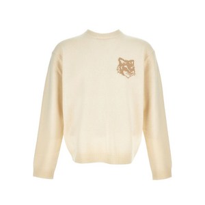 메종키츠네 폭스 헤드 인타르시아 스웨터, 베이지계열, Standard L(KR 105)