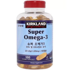 커클랜드시그니춰 슈퍼 오메가3, 1정, 180개