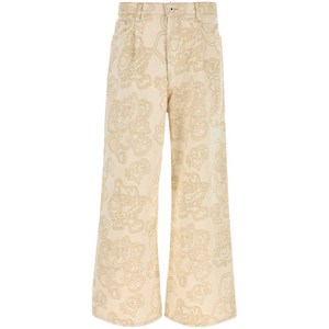 겐조 자수 와이드 진, 베이지계열, Waist (in) 31(KR 79)