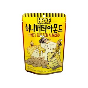 바프 허니버터 아몬드, 40g, 12개