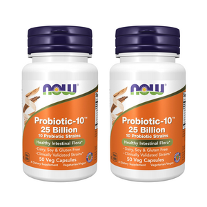 나우푸드 프로바이오틱-10 유산균 250억 베지 캡슐, 50정, 2개