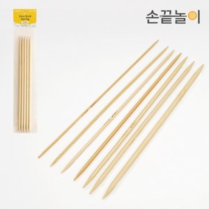 [손끝놀이] 20cm 대나무 장갑바늘 (2.0~5.0mm) 7사이즈 / 5개 1세트