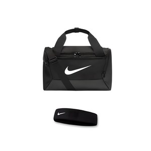 나이키 스우시 더플백 + 헤어밴드 세트, 더플백(XS), 블랙, 1세트