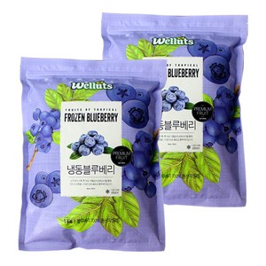 웰루츠 A등급 냉동 블루베리 1kg + 1kg, 단품