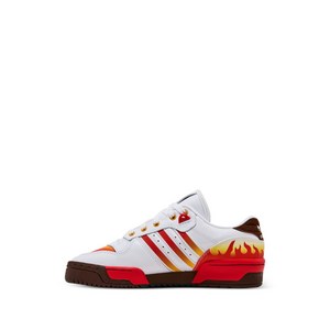 아디다스 X 데몬 슬레이어 렌고쿠 라이벌리 로우 플레임 스니커즈, US men 10.5(KR 285), 화이트계열+레드계열