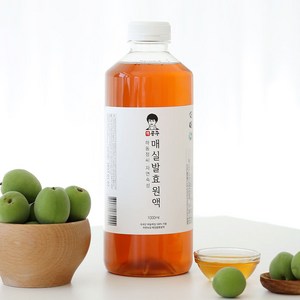 경남 하동 매실 100% 프리미엄 매실청 하동정씨 자연숙성 매실발효원액, 1개, 1000ml