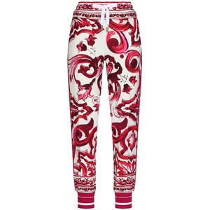 돌체앤가바나 마욜리카 프린트 트랙팬츠