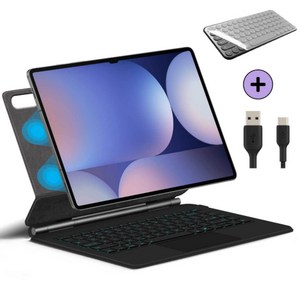 갤럭시탭S10 울트라/S9 울트라/S8 Ultra 호환 매직 블루투스 키보드 케이스 터치패드 커버 케이스나라