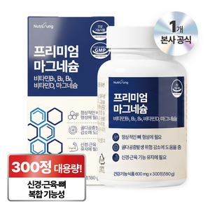 뉴트리정 프리미엄 마그네슘 대용량, 300정, 1개