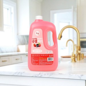 순샘 주방세제 용기 프레시 베리향, 3L, 3개